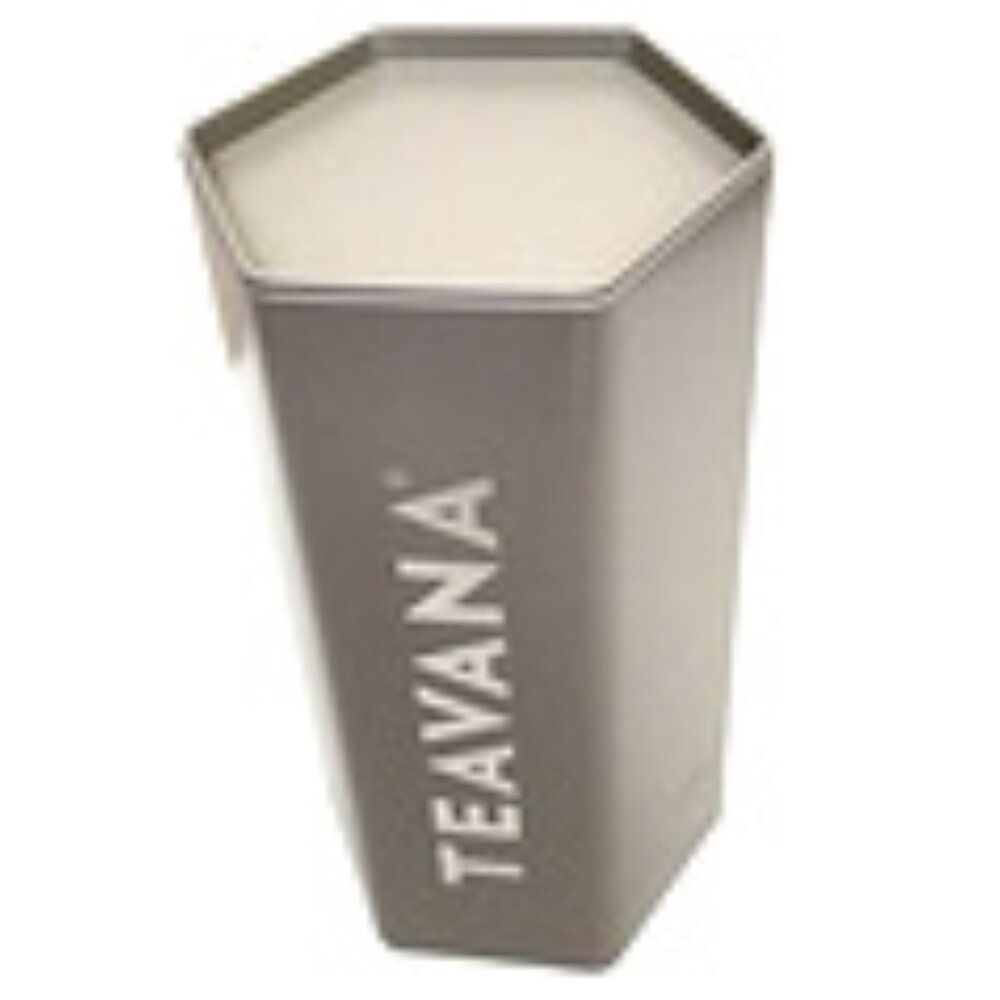 Set of 4Teavana NEW Collectible Stone Gray Special Edition Honeycomb Tea Tin w/L - Picture 2 of 8